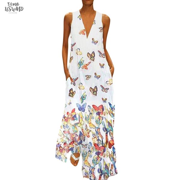 large size 5xl summer dress 2020 for women sleeveless deep v neck print maxi long twill dresses femme ladies fashion clothing, Black;gray
large size 5xl summer dress 2020 for women sleeveless deep v neck print maxi long twill dresses femme ladies fashion clothing, Black;gray