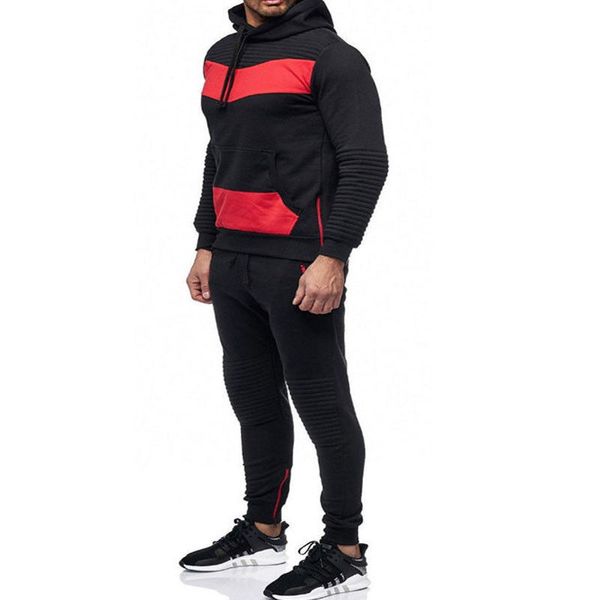 2018 new style fashion men's patchwork winter slim hoodie with hat pocket warm long sleeve long set, Gray
2018 new style fashion men's patchwork winter slim hoodie with hat pocket warm long sleeve long set, Gray