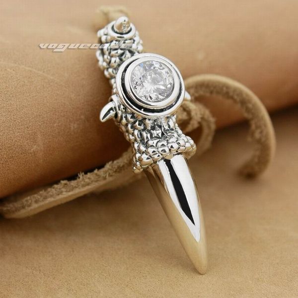 925 sterling silver huge dragon claw white cz mens biker rock punk pendant 8x014 just pendant
925 sterling silver huge dragon claw white cz mens biker rock punk pendant 8x014 just pendant