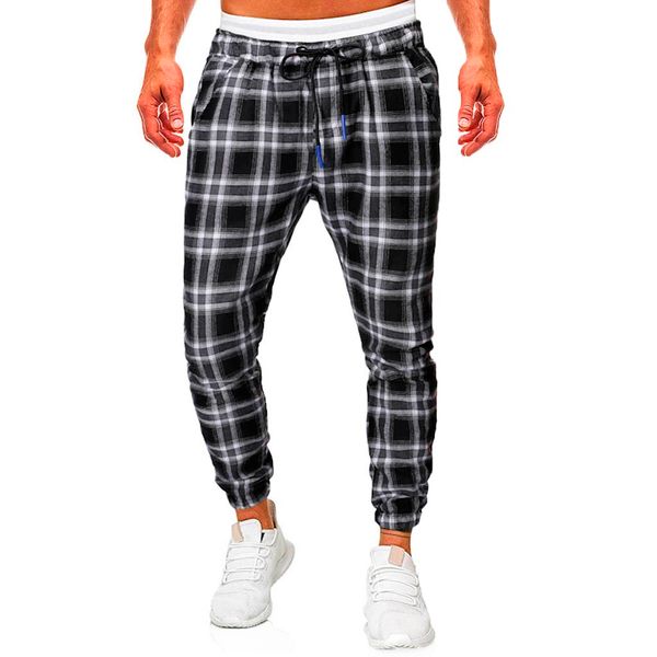 plaid pants mens joggers track pants gyms fitness stitching zipper ankle skinny sweatpants trousers male brand men, Black
plaid pants mens joggers track pants gyms fitness stitching zipper ankle skinny sweatpants trousers male brand men, Black