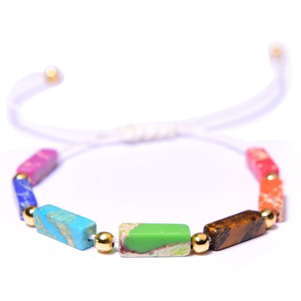 diezi drop shipping natural tube beads stone bracelet jewelry 7 colors chakra bangle for women men handmade weave bracelet, Golden;silver
diezi drop shipping natural tube beads stone bracelet jewelry 7 colors chakra bangle for women men handmade weave bracelet, Golden;silver
