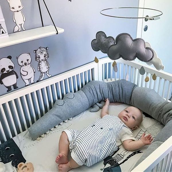 185cm newborn baby bed bumper children crocodile pillow bumper infant crib fence cotton cushion kid room bedding baby protective
185cm newborn baby bed bumper children crocodile pillow bumper infant crib fence cotton cushion kid room bedding baby protective