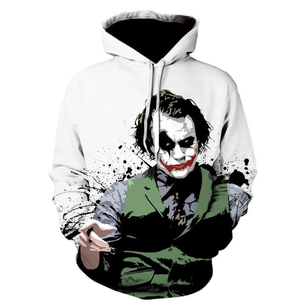 2020 mens clown sweatshirts print joker pullover hoodie sweat shirt hooded coat jocker costume dropshipping, Black
2020 mens clown sweatshirts print joker pullover hoodie sweat shirt hooded coat jocker costume dropshipping, Black