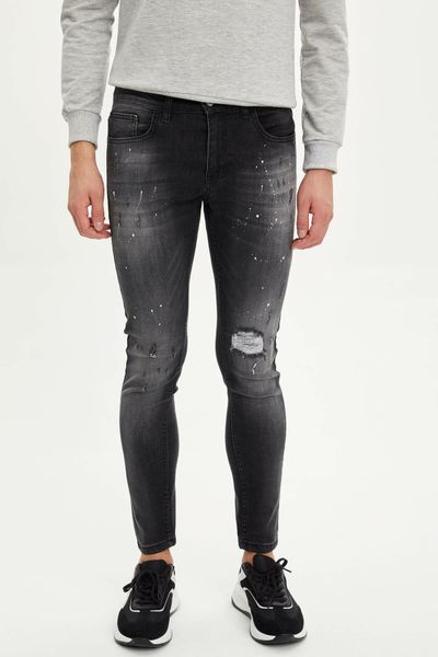 defacto man autumn stylish black skinny fit denim jeans men painting denim bottoms male casual trousers-m7107az19au, Blue
defacto man autumn stylish black skinny fit denim jeans men painting denim bottoms male casual trousers-m7107az19au, Blue