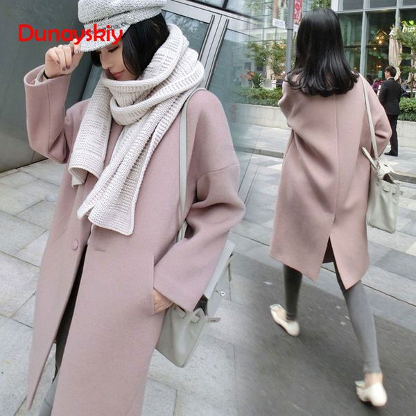 new 2019 spring autumn women wool blends long loose female blends woolen winter warm overcoat ladies fashion casual coats, Black
new 2019 spring autumn women wool blends long loose female blends woolen winter warm overcoat ladies fashion casual coats, Black