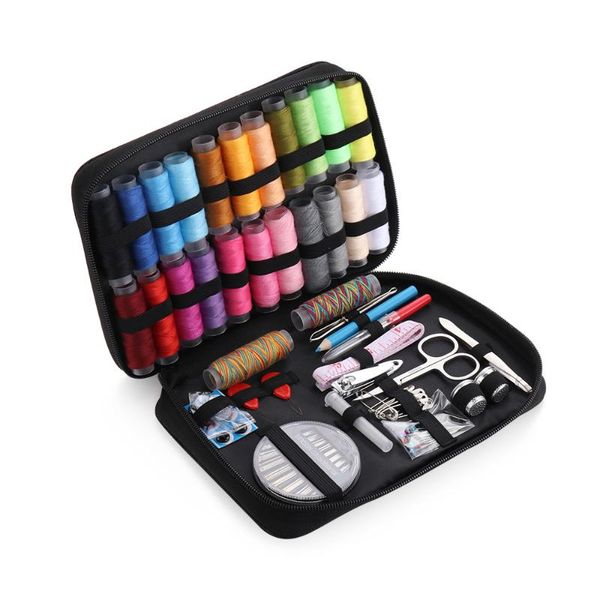 98/100pcs/set sewing kits diy multi-function sewing box set hand quilting stitching embroidery craft thread home supplies, Black