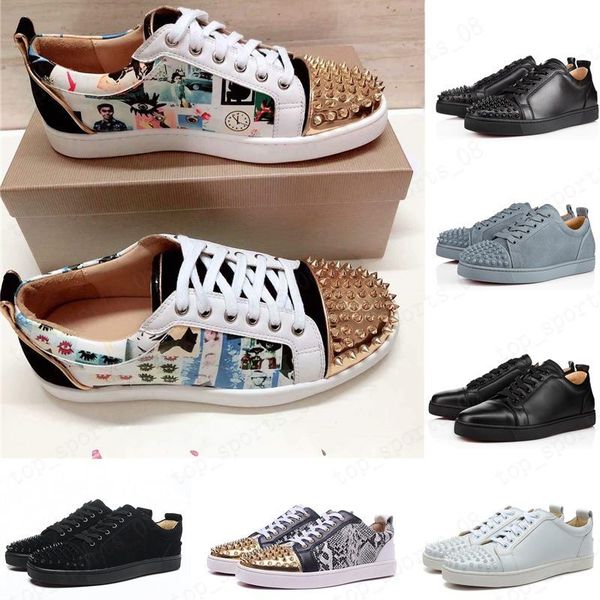 new 2019 sneakers red bottom shoe low cut suede spike shoes for men and women shoes party wedding crystal leather sneakers, Black
new 2019 sneakers red bottom shoe low cut suede spike shoes for men and women shoes party wedding crystal leather sneakers, Black