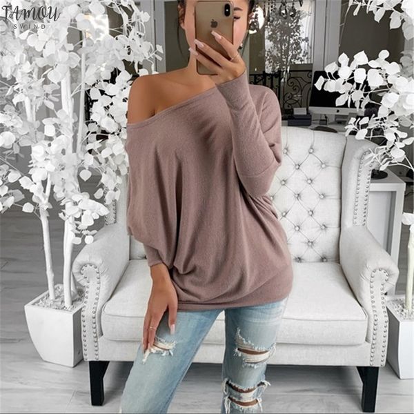 off shoulder women clothes womens loose blouse long sleeve fashion ladies shirt oversize regular, White
off shoulder women clothes womens loose blouse long sleeve fashion ladies shirt oversize regular, White