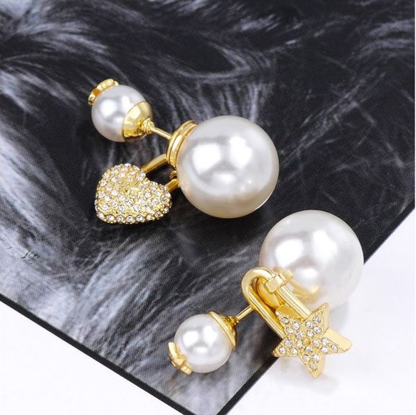 2020 popular retro love star combination pearl earrings asymmetric jewelry european and american high-end luxury elegant removable, Silver
2020 popular retro love star combination pearl earrings asymmetric jewelry european and american high-end luxury elegant removable, Silver