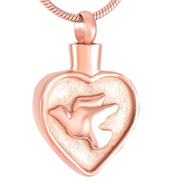 ijd9330 stainless steel for ashes urn rose gold heart shape necklace peace dove souvenir pendant for pets jewelry, Silver
ijd9330 stainless steel for ashes urn rose gold heart shape necklace peace dove souvenir pendant for pets jewelry, Silver