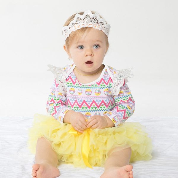 easter baby girls outfit wave colorful eggs pattern long sleeve romper + tutu skirt + crown 3pcs set newborn clothes, White
easter baby girls outfit wave colorful eggs pattern long sleeve romper + tutu skirt + crown 3pcs set newborn clothes, White