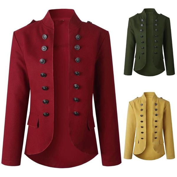 women's suits & blazers fashion solid color double breasted women blazer long sleeve suit jacket coat, White;black
women's suits & blazers fashion solid color double breasted women blazer long sleeve suit jacket coat, White;black