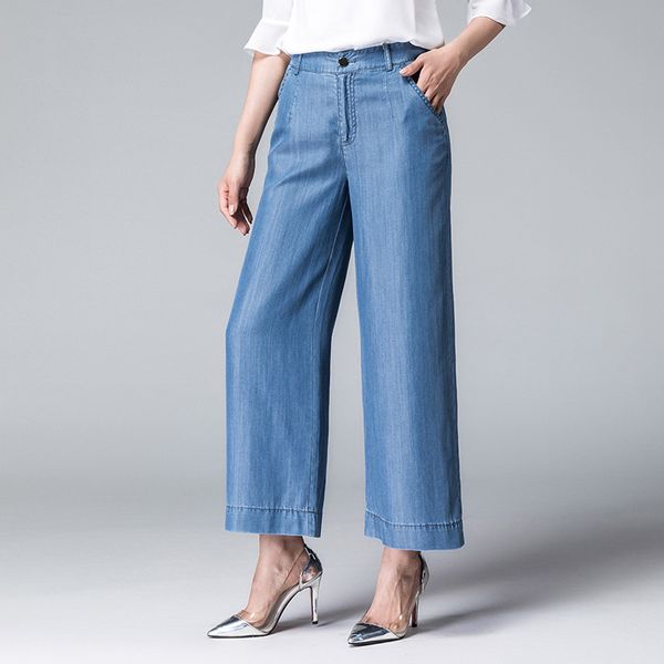 new fashion ladies wide leg jeans high waist vintage denim trousers women 2018 casual korean plus size feminino, Blue
new fashion ladies wide leg jeans high waist vintage denim trousers women 2018 casual korean plus size feminino, Blue