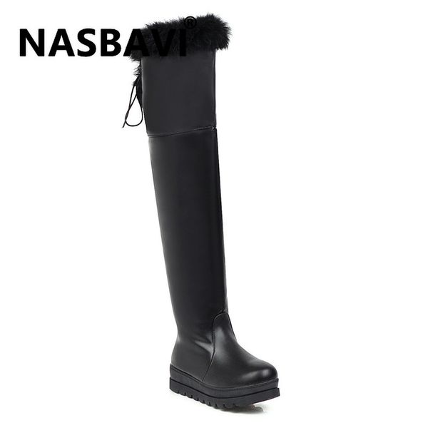 women over knee high heel boots zipper warm fur decoration long boots for cold winter shoes snow non slip women footwears, Black
women over knee high heel boots zipper warm fur decoration long boots for cold winter shoes snow non slip women footwears, Black