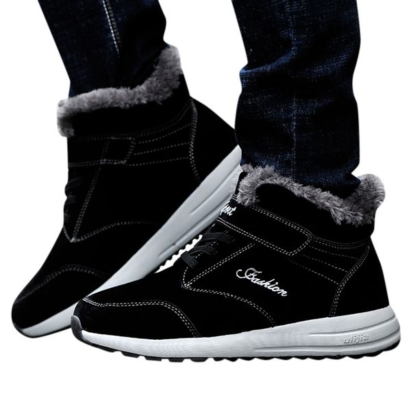 sagace outdoor men's casual breathable flat bottom plus velvet snow boots hiking shoes winter warm cotton shoes men's boots, Black
sagace outdoor men's casual breathable flat bottom plus velvet snow boots hiking shoes winter warm cotton shoes men's boots, Black