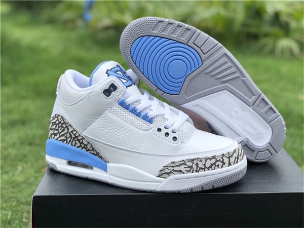 new arrival 3 3s men's shoes iii unc pe university blue fashion sneakers with shoebox size us7--13, Black
new arrival 3 3s men's shoes iii unc pe university blue fashion sneakers with shoebox size us7--13, Black