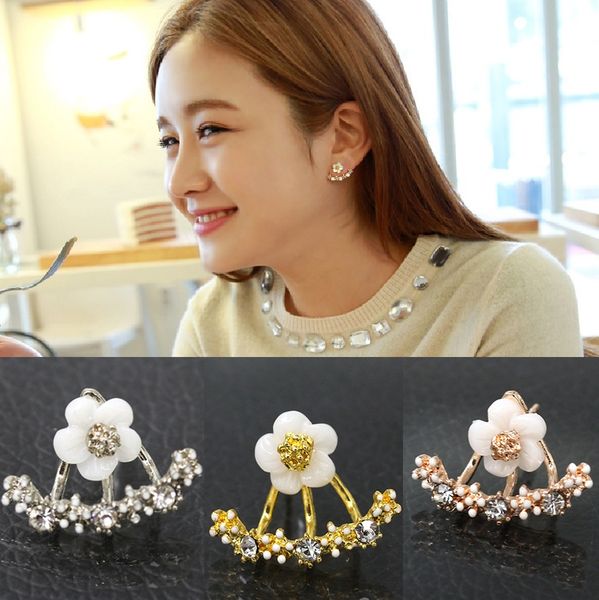 price anti allergic pure silver jewelry daisy flower front and back two sided stud earrings ear nail korean, Golden;silver
price anti allergic pure silver jewelry daisy flower front and back two sided stud earrings ear nail korean, Golden;silver