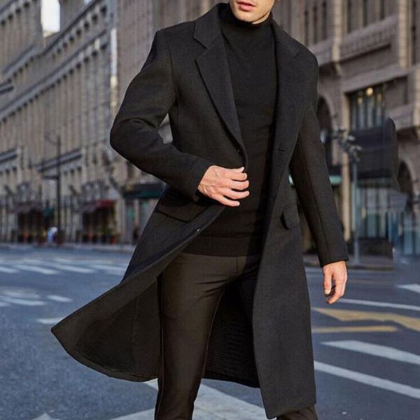 men fashion wool blends spring office solid cuasl blazer winter coat outwear slim long overcoat plus size 2xl black/gray
men fashion wool blends spring office solid cuasl blazer winter coat outwear slim long overcoat plus size 2xl black/gray