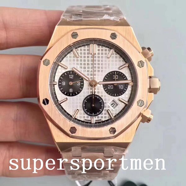 royal men's watch rose gold stanless steel 42mm vk chronograph quartz movement sports men designer watches, Slivery;brown
royal men's watch rose gold stanless steel 42mm vk chronograph quartz movement sports men designer watches, Slivery;brown