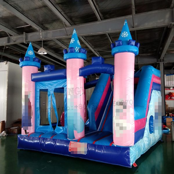 Outdoor Inflatable Game Children Mini Bounce House Trampoline Inflatable Jumping Castle With Slide Small Pvc Bounce Combo For Kids