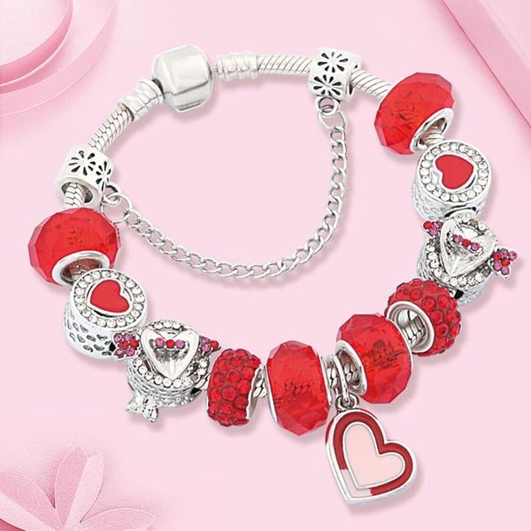 ll new romantic red cupid's arrow heart charm bracelet for women girl lovers gift red crystal bead bracelet pulsera mujer, Golden;silver
ll new romantic red cupid's arrow heart charm bracelet for women girl lovers gift red crystal bead bracelet pulsera mujer, Golden;silver