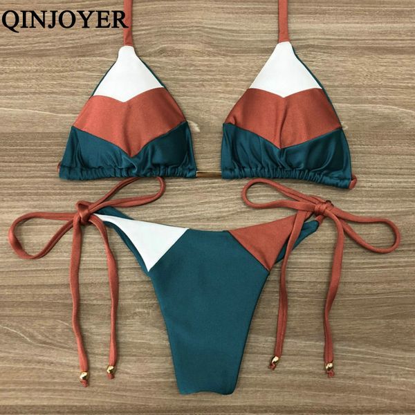 qinjoyer patchwork halter swimsuit padded women string micro bikini 2019 thong biquini swimwear brazilian swimsuit bikini
qinjoyer patchwork halter swimsuit padded women string micro bikini 2019 thong biquini swimwear brazilian swimsuit bikini