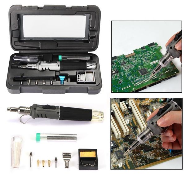 self-ignition 10-in-1 gas soldering iron cordless welding torch kit tool outdoor portable butane torch
self-ignition 10-in-1 gas soldering iron cordless welding torch kit tool outdoor portable butane torch
