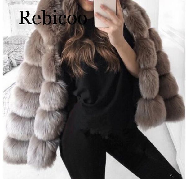 faux fur coat jacket women winter with hood plus size elegant manteau femme hiver 2018 evening party fur jacket coats, Black
faux fur coat jacket women winter with hood plus size elegant manteau femme hiver 2018 evening party fur jacket coats, Black