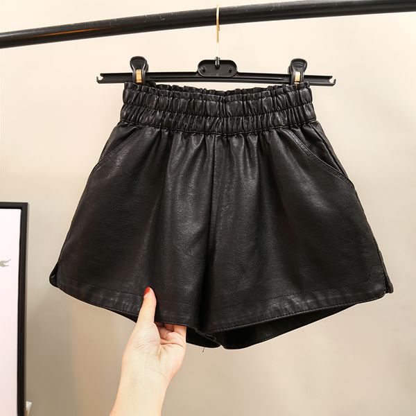 2019 autumn loose pu shorts black blue color pu shorts women wide leg faux leather high waist women mh011, White;black
2019 autumn loose pu shorts black blue color pu shorts women wide leg faux leather high waist women mh011, White;black