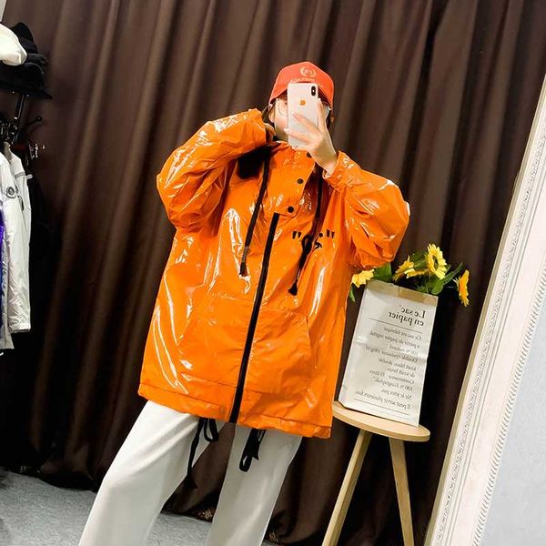 glossy zipper streetwear overcoat spring autumn trench coat women new oversized loose hooded coat letter print trenchcoat female, Tan;black
glossy zipper streetwear overcoat spring autumn trench coat women new oversized loose hooded coat letter print trenchcoat female, Tan;black