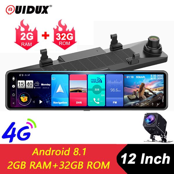 quidux new adas 4g 12" ips car dvr camera mirror dash cam video recorder fhd 1080p android 8.1 rear view mirror wifi gps 2g+32gb
quidux new adas 4g 12" ips car dvr camera mirror dash cam video recorder fhd 1080p android 8.1 rear view mirror wifi gps 2g+32gb