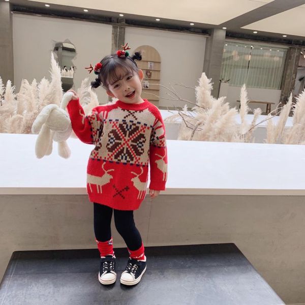 winter new arrival christmas party pretty pattern thickened fashion sweet all-match long sweater dress for cute baby girls, Blue
winter new arrival christmas party pretty pattern thickened fashion sweet all-match long sweater dress for cute baby girls, Blue