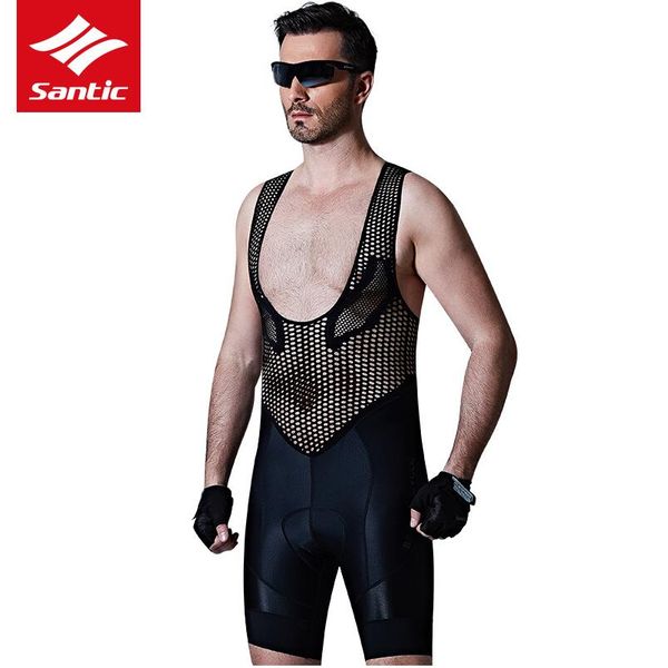 santic men's profession cycling bib shorts italian imported fabric 4d cushion pad breathable cycling clothings, Black 
santic men's profession cycling bib shorts italian imported fabric 4d cushion pad breathable cycling clothings, Black