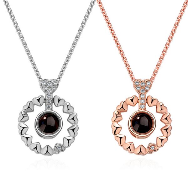 2018 projection 100 languages i love you pendant necklace for women love memory wedding necklace choker gift for lover, Silver
2018 projection 100 languages i love you pendant necklace for women love memory wedding necklace choker gift for lover, Silver