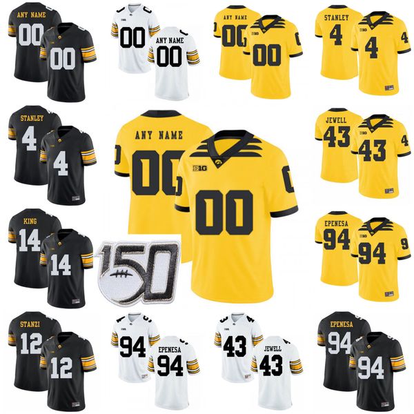 ncaa custom iowa hawkeyes college football jerseys kids youth colten rastetter jersey kelly-martin tj hockenson cedrick lattimore stitched, Black
ncaa custom iowa hawkeyes college football jerseys kids youth colten rastetter jersey kelly-martin tj hockenson cedrick lattimore stitched, Black