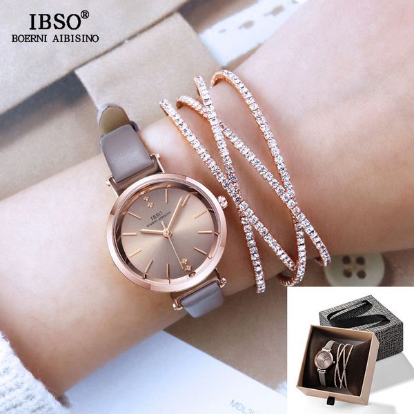 ibso women watches set luxury ladies quartz watch with crystal bangle 2019 new women bracelet watches valentine's day gifts, Slivery;brown
ibso women watches set luxury ladies quartz watch with crystal bangle 2019 new women bracelet watches valentine's day gifts, Slivery;brown