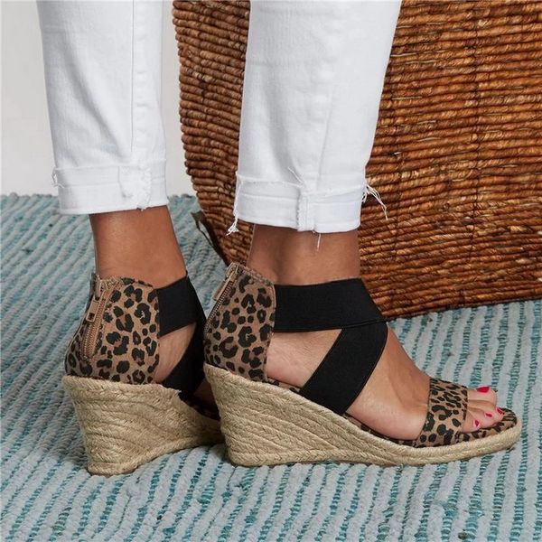 women solid color open toe sandals summer ladies high heels sandals female 35-43 size shoes leopard print wedges shoes 2020, Black
women solid color open toe sandals summer ladies high heels sandals female 35-43 size shoes leopard print wedges shoes 2020, Black