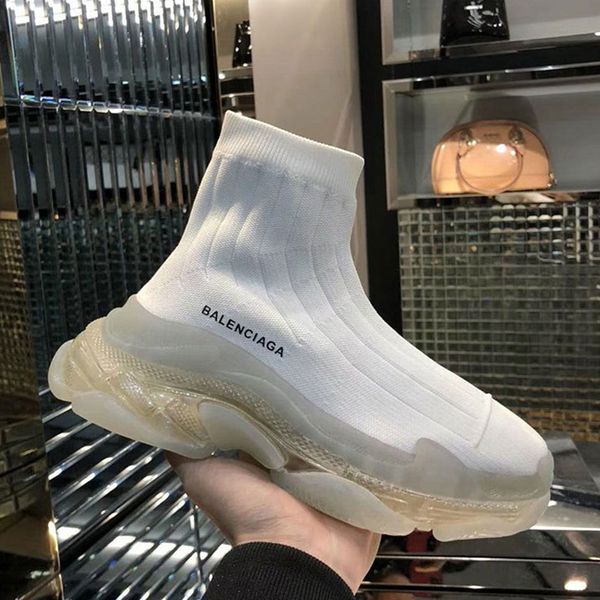 socks bootstriple-sairknitmidsock 2020 men and women breathable socks running shoes casual trend crystal bright martin boots, Black