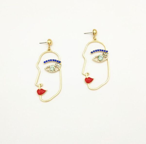 exaggeration of large-scale facial contour earrings show street p of european and american personalized female earrings fashion jewelry, Golden
exaggeration of large-scale facial contour earrings show street p of european and american personalized female earrings fashion jewelry, Golden
