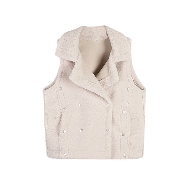 g1481 new spring autumn 2019 women fashion short section loose casual student plush vest coat wholesale, Black;white
g1481 new spring autumn 2019 women fashion short section loose casual student plush vest coat wholesale, Black;white