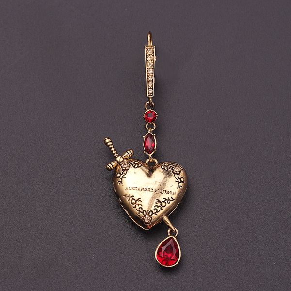 new single heart sword crystal earring gold&red heart dangle earring for women girlfriend birthday gift drop earring jewelry, Silver
new single heart sword crystal earring gold&red heart dangle earring for women girlfriend birthday gift drop earring jewelry, Silver