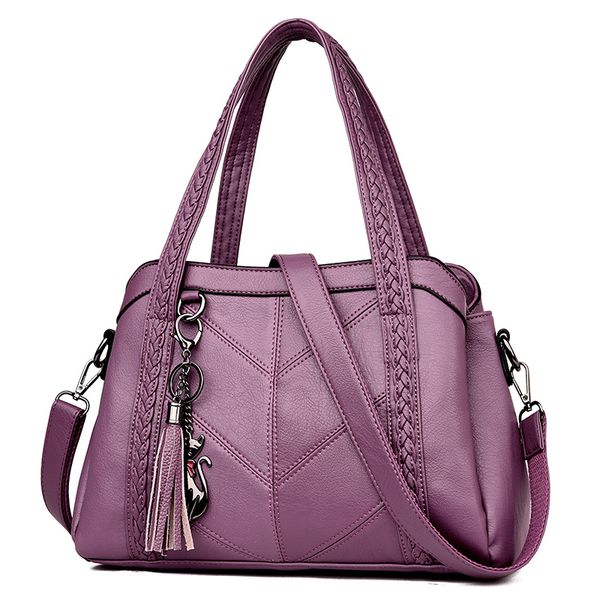 2020 new women's shoulder bag simple soft solid color stitching ladies handbag fashion large capacity messenger bag mother
2020 new women's shoulder bag simple soft solid color stitching ladies handbag fashion large capacity messenger bag mother