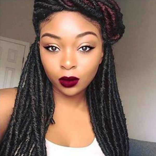 1pcs wholesale goddess faux locs crochet hair 18inch kanekalon curly crochet braids ombre synthetic dreadlock braids hair extensions, Black
1pcs wholesale goddess faux locs crochet hair 18inch kanekalon curly crochet braids ombre synthetic dreadlock braids hair extensions, Black
