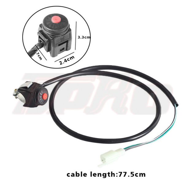 tdpro kill switch / horn тип кнопки 22мм крепление переключатель для 7/8" 22мм handlebar atv go kart pit / dirt bike moto scooter
tdpro kill switch / horn тип кнопки 22мм крепление переключатель для 7/8" 22мм handlebar atv go kart pit / dirt bike moto scooter