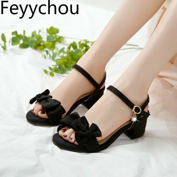 women's sandals med heel peep toe thick heel flock buckle 2020 summer new fashion casual sweet beige black big size 34-48
women's sandals med heel peep toe thick heel flock buckle 2020 summer new fashion casual sweet beige black big size 34-48