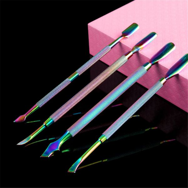 nail art 2 ways chameleon stainless steel plating dirt dust remove cleaning curved cuticle pusher manicure pedicure tool 15
nail art 2 ways chameleon stainless steel plating dirt dust remove cleaning curved cuticle pusher manicure pedicure tool 15