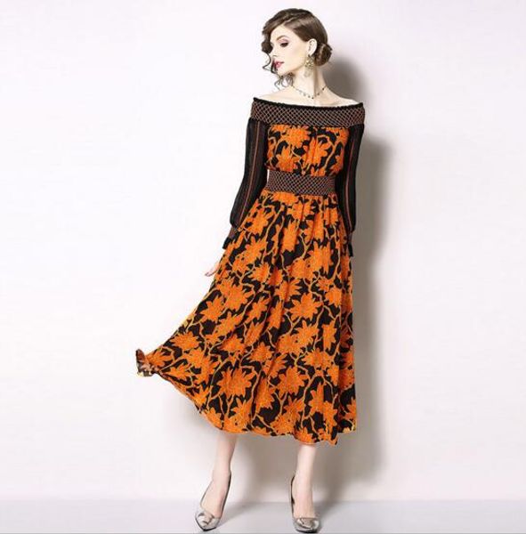 summer new fashion word shoulder slim printed chiffon skirt, Black;gray
summer new fashion word shoulder slim printed chiffon skirt, Black;gray