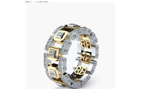 fashion jewelry mens modern two tone white sapphire diamond band ring engagement wedding jewellry rings sz 6-10 411
fashion jewelry mens modern two tone white sapphire diamond band ring engagement wedding jewellry rings sz 6-10 411
