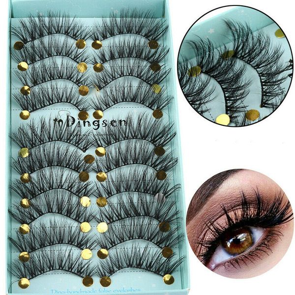 10 pairs 3d false eyelashes handmade soft faux mink hair fake lashes natural messy wispy fluffy lashes extension eye makeup tool
10 pairs 3d false eyelashes handmade soft faux mink hair fake lashes natural messy wispy fluffy lashes extension eye makeup tool