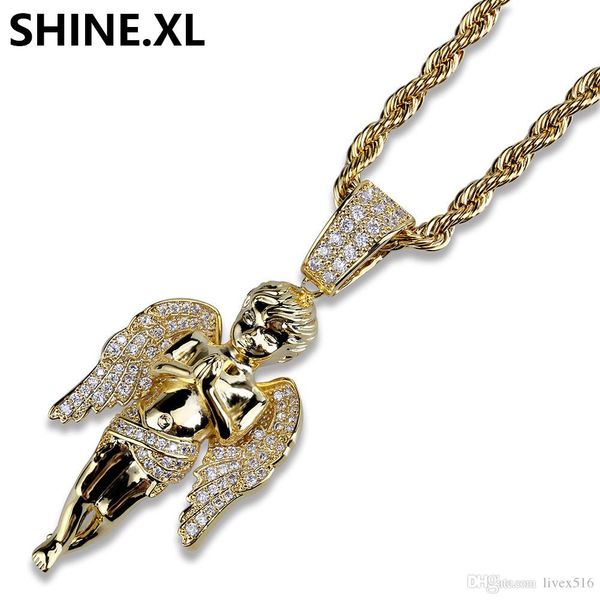 hip hop micro paved zircon angel jesus wing copper two tone iced out full cz pendant necklaces gift, Silver
hip hop micro paved zircon angel jesus wing copper two tone iced out full cz pendant necklaces gift, Silver